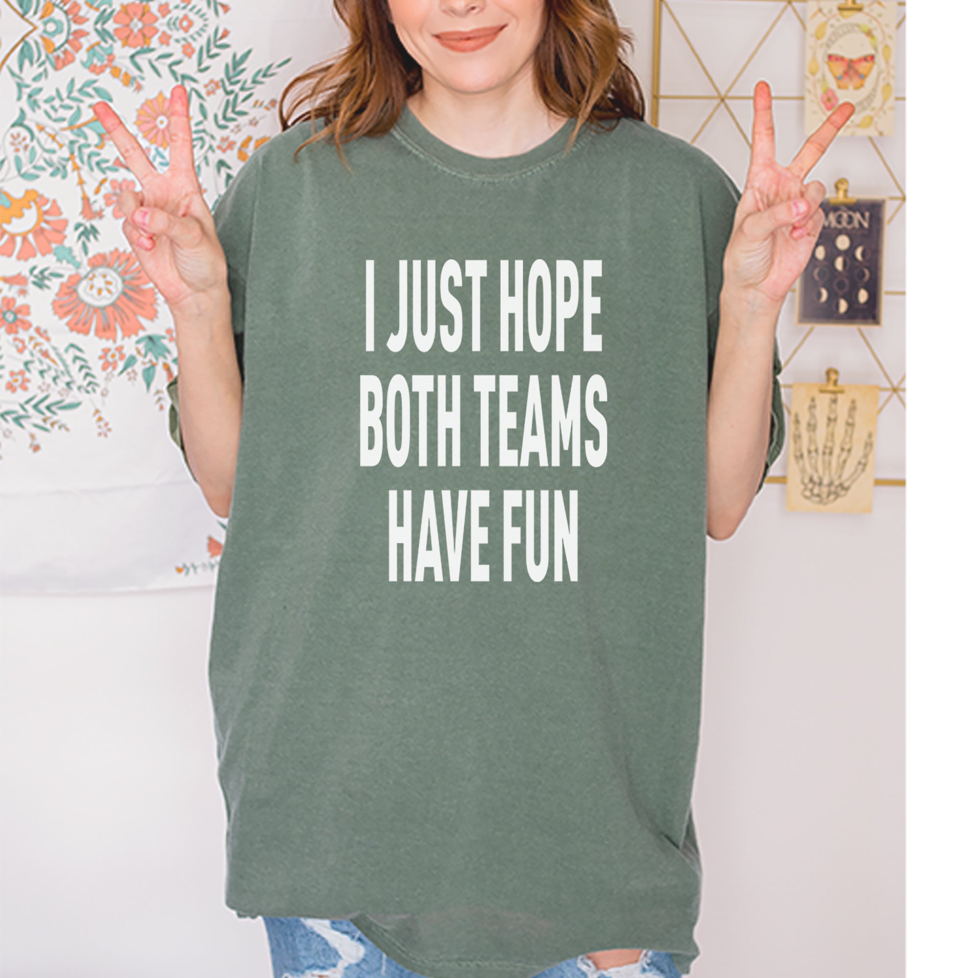 I Just Hope Both Teams Have Fun Sports Vintage Soft Unisex T-shirt 