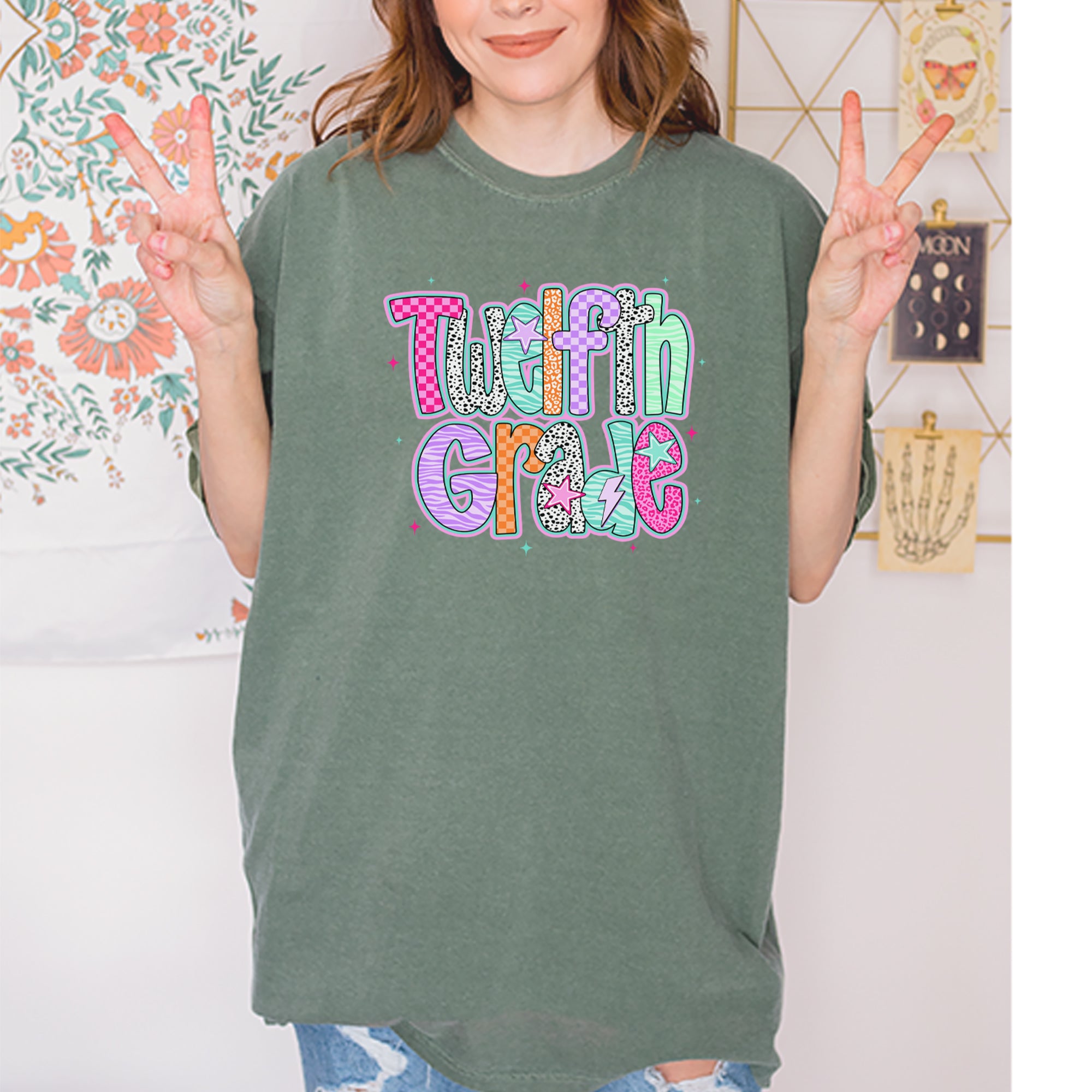Senior Year Colorful Back to School Vintage Soft Unisex T-shirt 