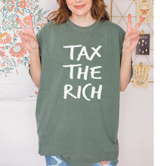 Tax the Rich Protest Wealth Inequality Vintage Soft Unisex T-shirt 