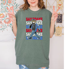 Say Drake Smiling Meme Mustard Vintage Soft Unisex T-shirt 