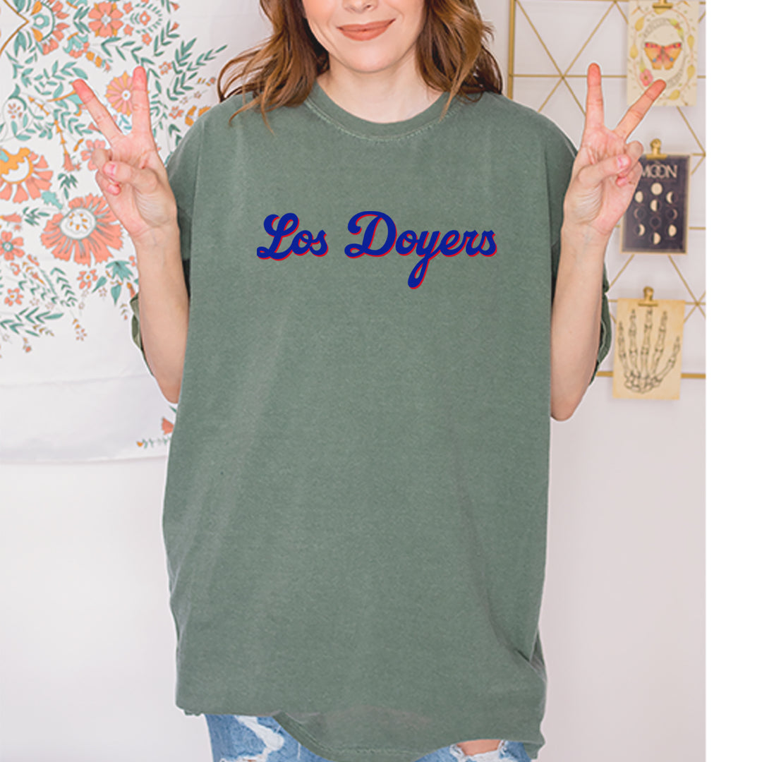 Los Doyers LA Baseball Vintage Soft Unisex T-shirt 