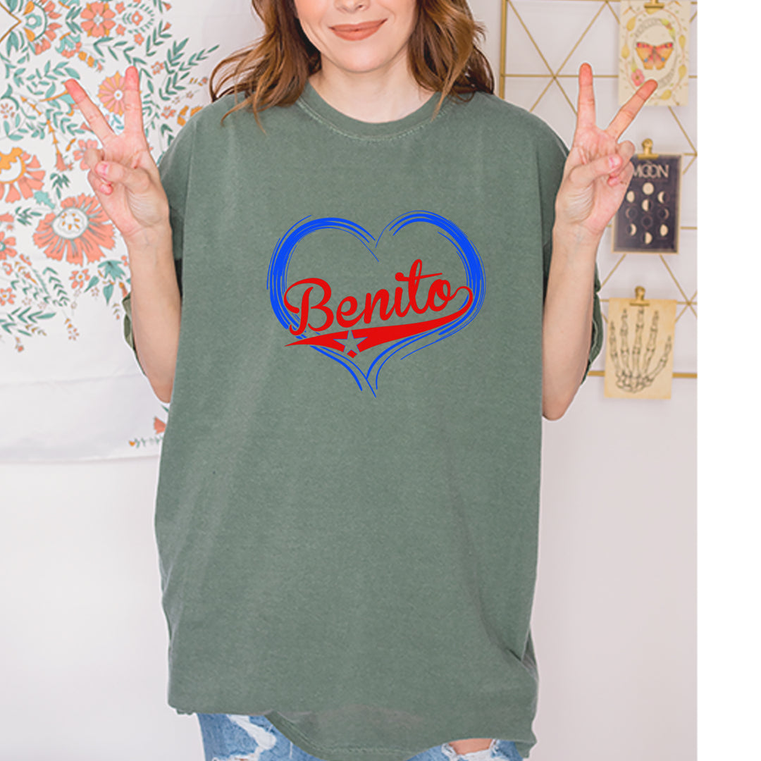 Benito Heart Puerto Rico Vintage Soft Unisex T-shirt 