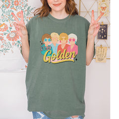 Stay Golden Girls Retro Vintage Soft Unisex T-shirt 