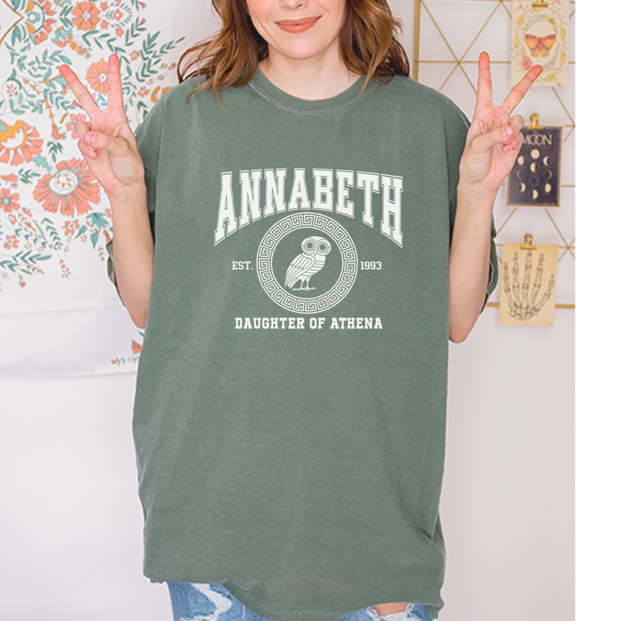 Annabeth Daughter of Athena Owl Wisdom Vintage Soft Unisex T-shirt 