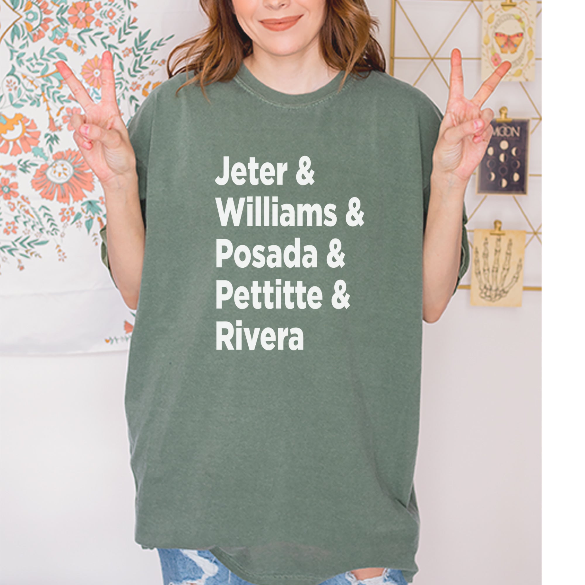 Jeter & Williams & Posada & Pettitte & Rivera Vintage Soft Unisex T-shirt 