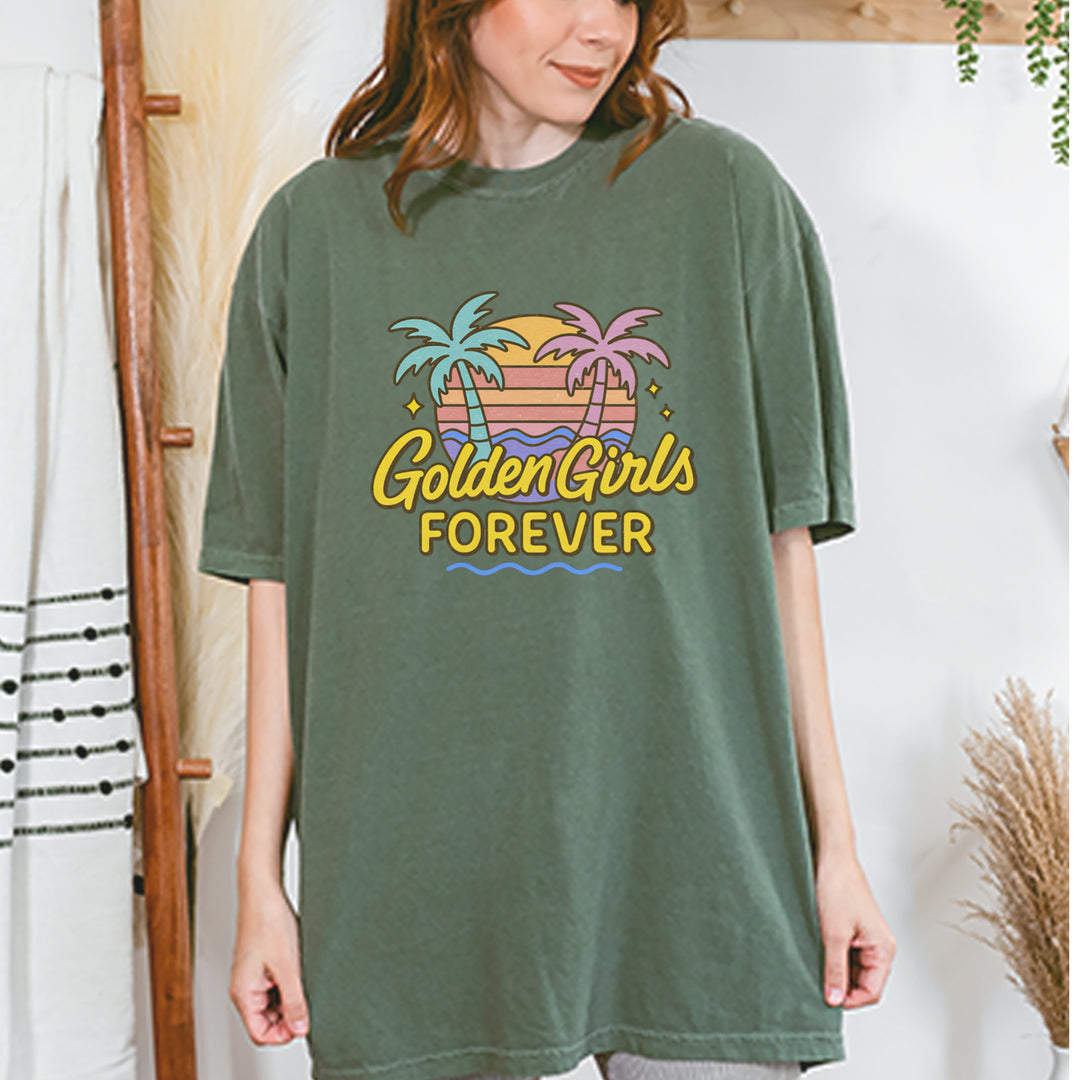 Golden Girls Forever Retro Sunset Vintage Soft Unisex T-shirt 