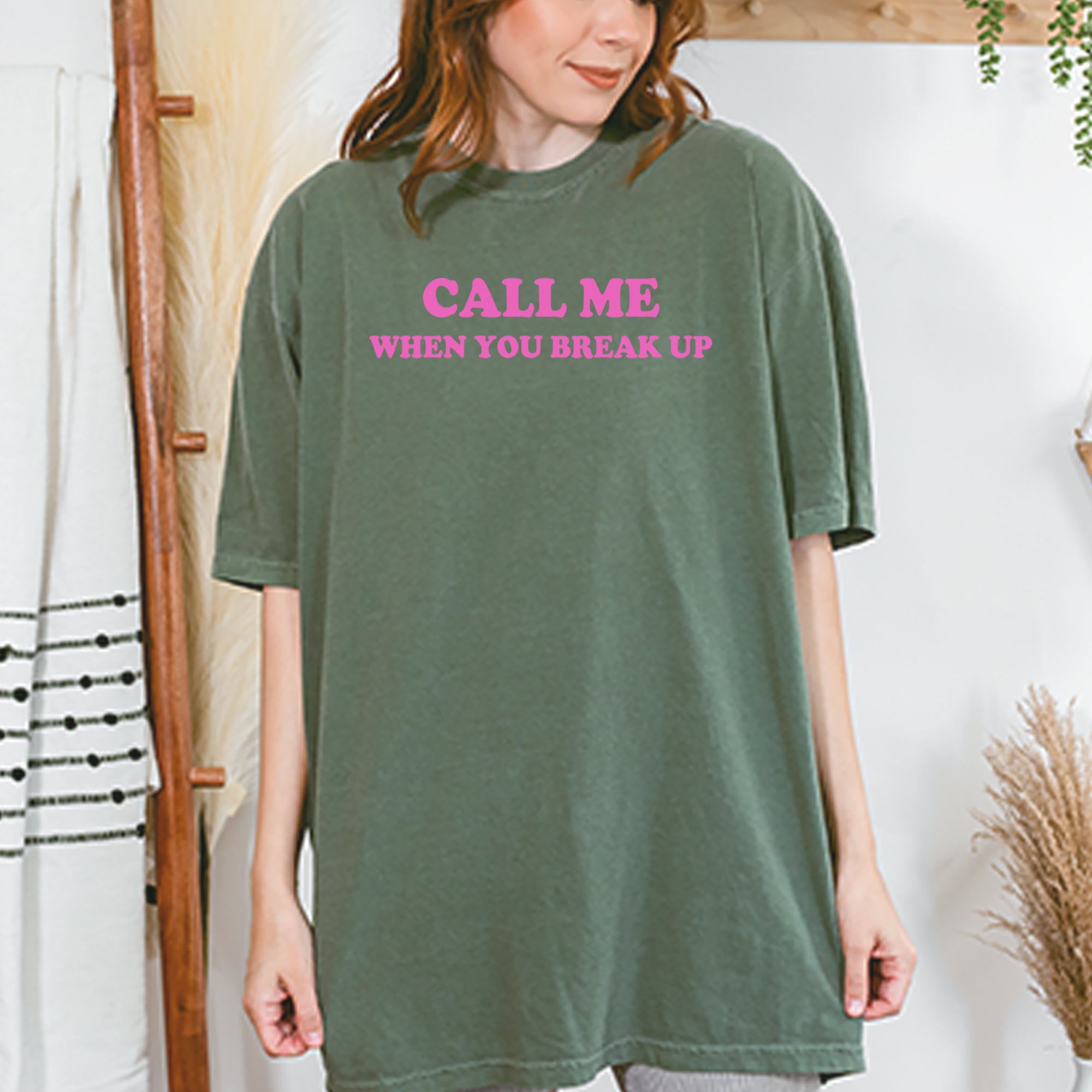 Call ME When You Break Up Vintage Soft Unisex T-shirt 