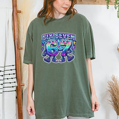 Six Seven 67 Retro Pixel Buddies Vintage Soft Unisex T-shirt 