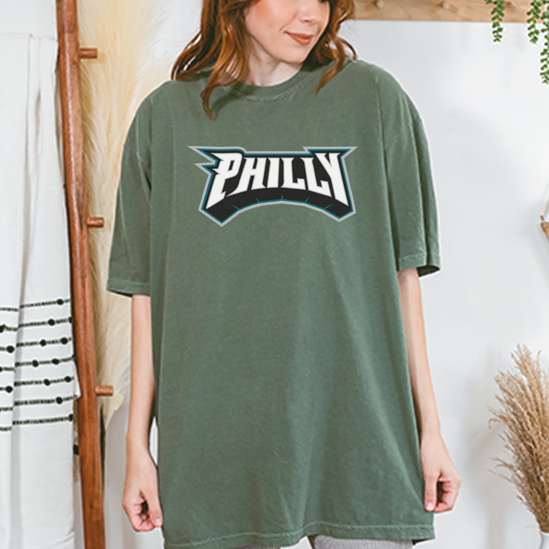 Philly Bold Block Throwback Vintage Soft Unisex T-shirt 