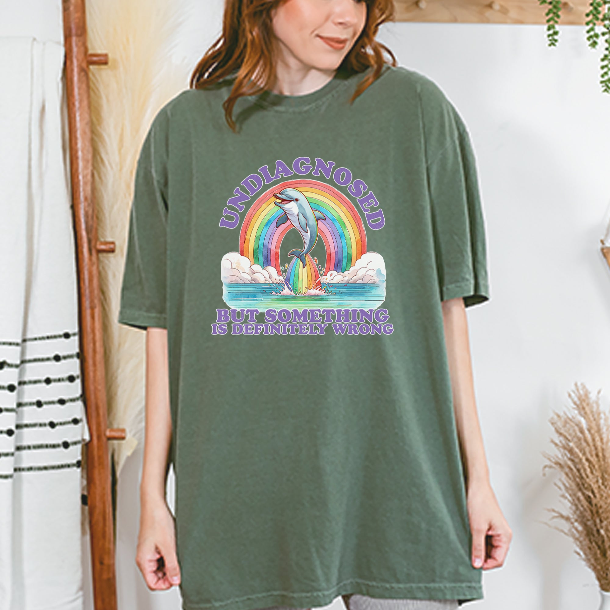 Undiagnosed But Something Is Definitely Wrong Vintage Soft Unisex T-shirt 