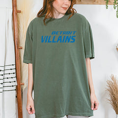 Detroit Villains Grit Football Vintage Soft Unisex T-shirt 