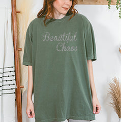 Beautiful Chaos Glitter Music Festival Vintage Soft Unisex T-shirt 