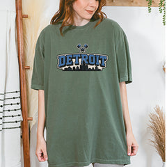 Detroit Motor City Retro Piston Vintage Soft Unisex T-shirt 