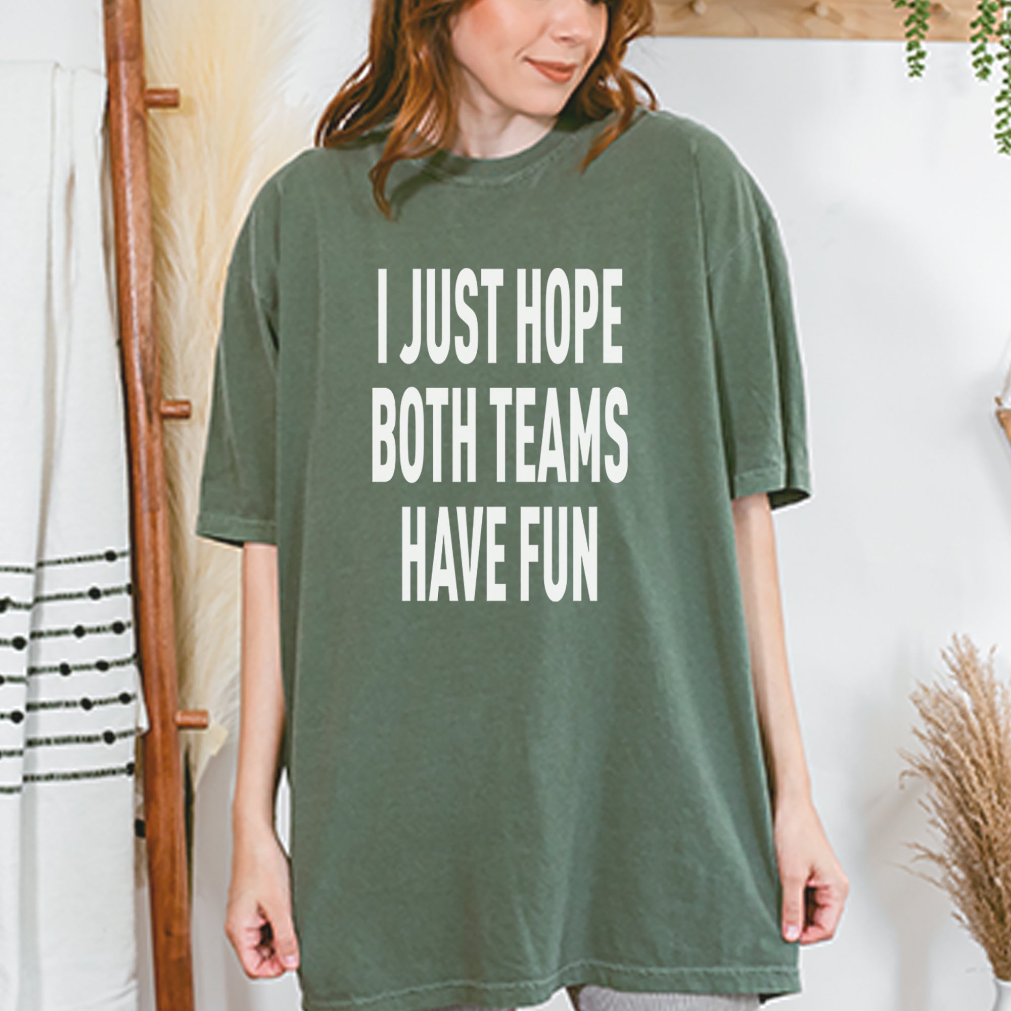 I Just Hope Both Teams Have Fun Sports Vintage Soft Unisex T-shirt 