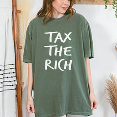 Tax the Rich Protest Wealth Inequality Vintage Soft Unisex T-shirt 
