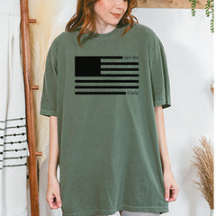 Redacted American Flag Vintage Soft Unisex T-shirt 