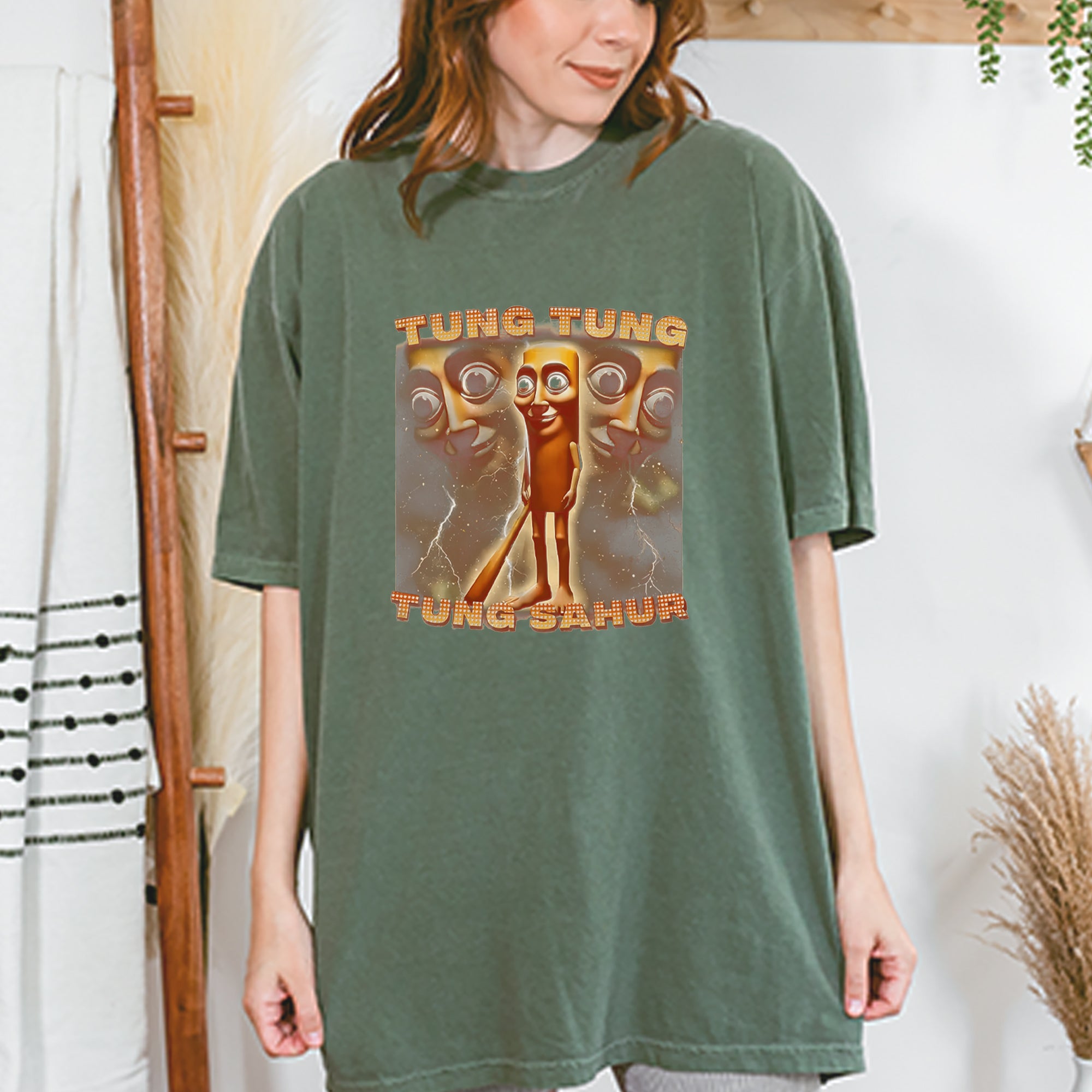 Tung Tung Tung Sahur Enforcer Vintage Soft Unisex T-shirt 