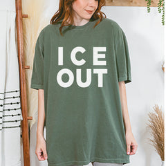 Ice Out Protest Vintage Soft Unisex T-shirt 