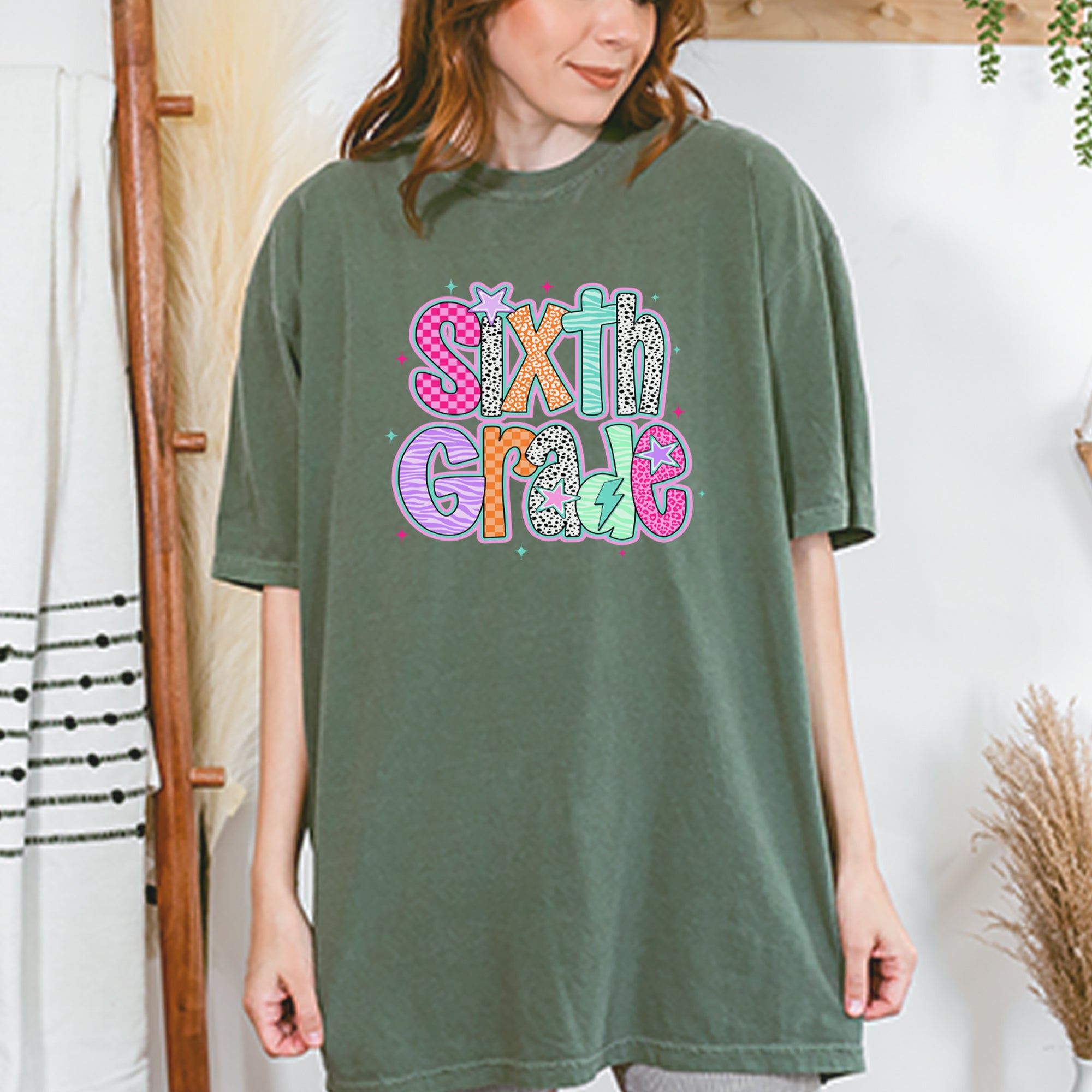 Sixth Grade Colorful Back to School Vintage Soft Unisex T-shirt 