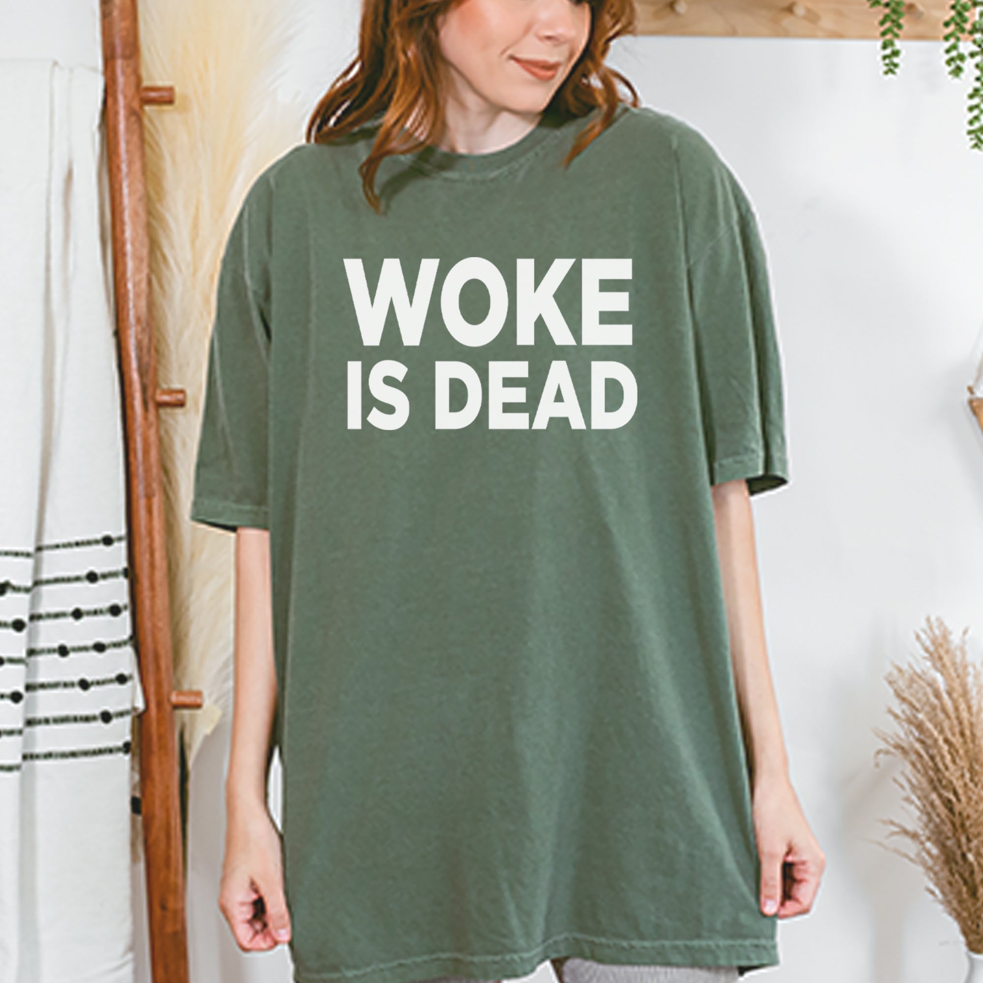Woke Is Dead Satire Vintage Soft Unisex T-shirt 