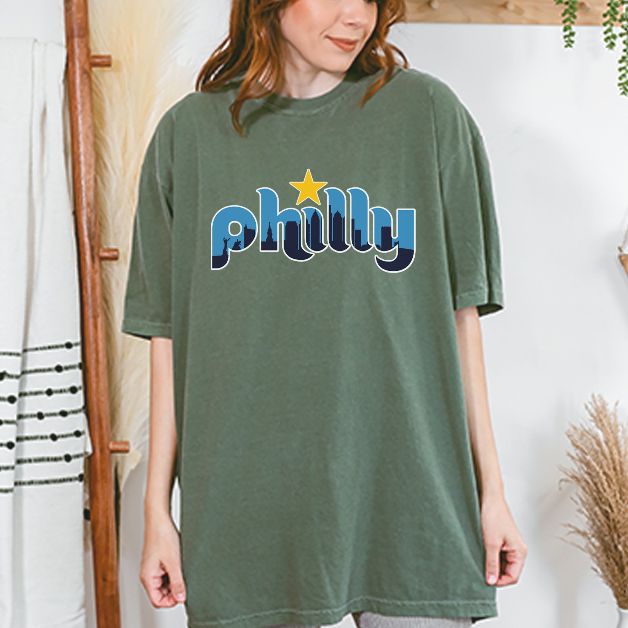 Skyline Philly Philadelphia Vintage Soft Unisex T-shirt 