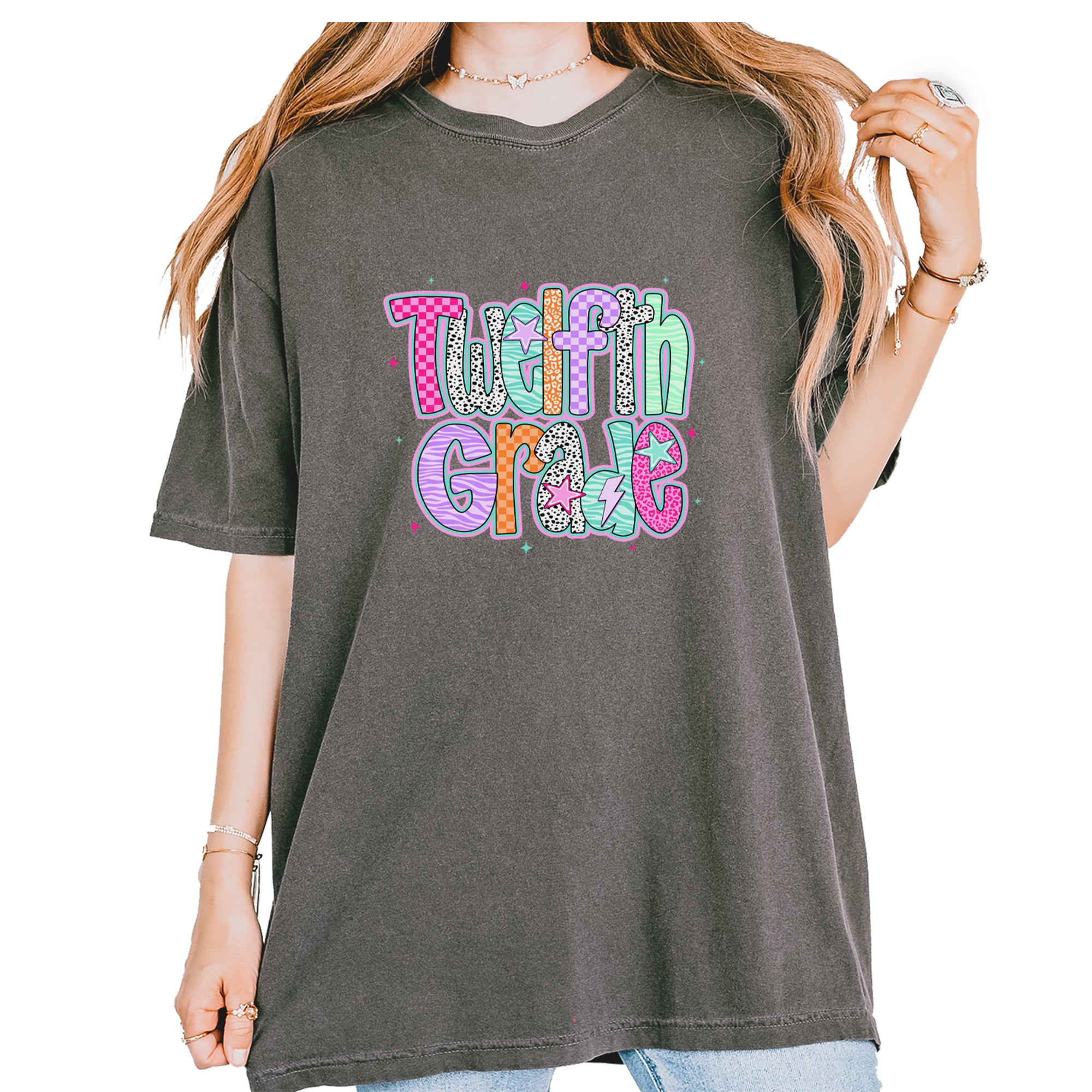 Senior Year Colorful Back to School Vintage Soft Unisex T-shirt Pepper