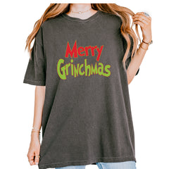Merry Grinchmas Jolly Merry Christmas Vintage Soft Unisex T-shirt Pepper