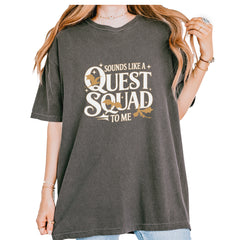 Sounds Like A Quest Squad To Me Empyrean Vintage Soft Unisex T-shirt Pepper