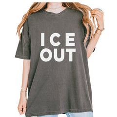 Ice Out Protest Vintage Soft Unisex T-shirt Pepper