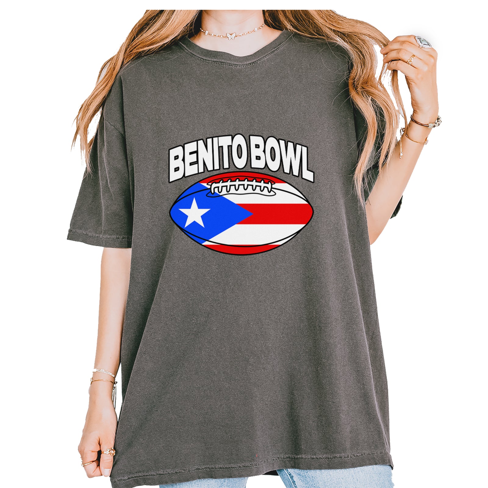 Benito Bowl Puerto Rico Football Vintage Soft Unisex T-shirt Pepper