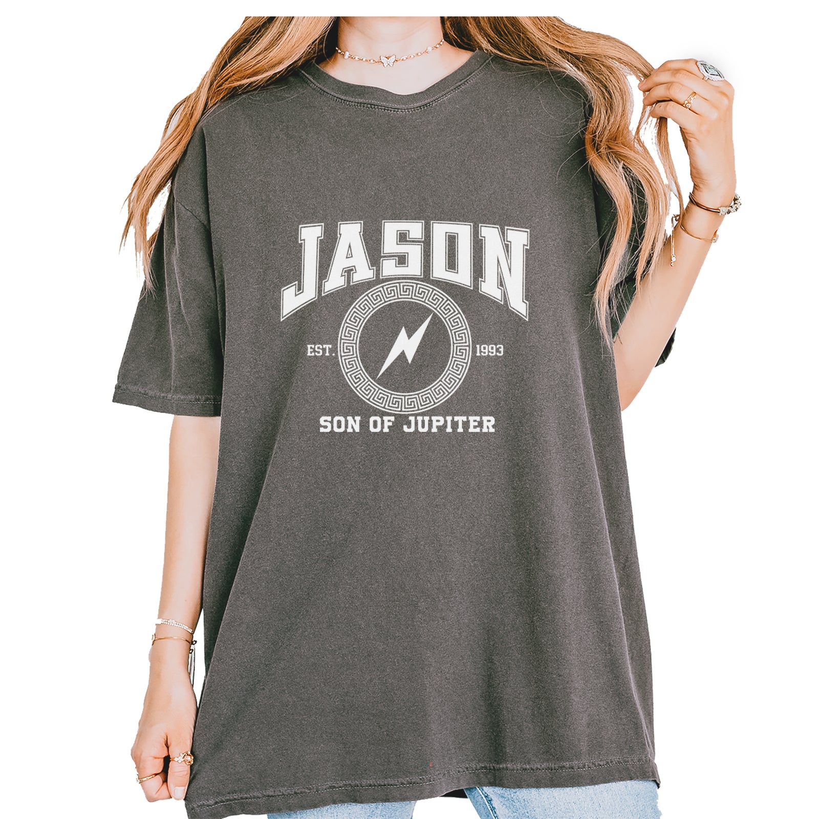 Jason Son of Jupiter Storm Bringer Vintage Soft Unisex T-shirt Pepper
