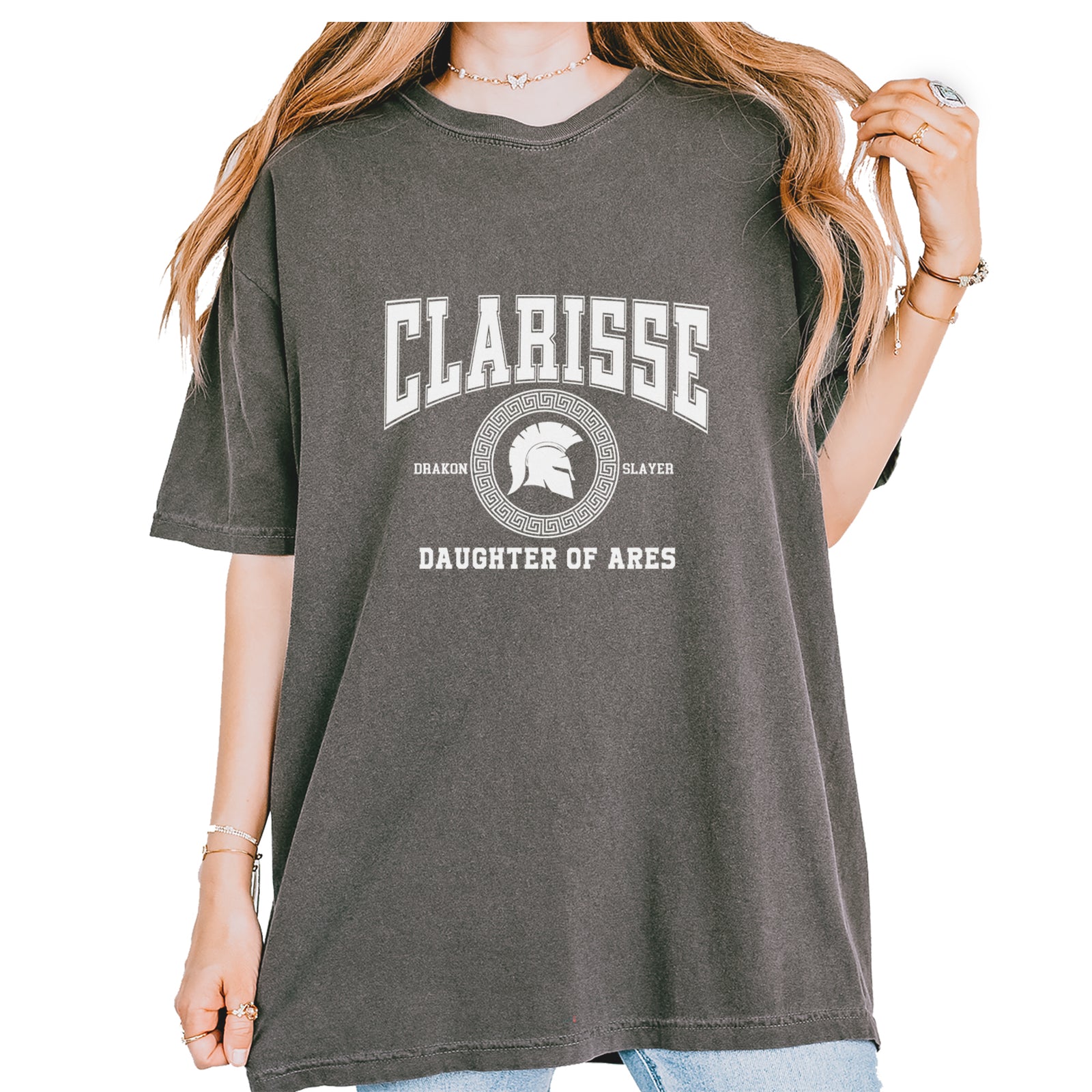 Clarisse Daughter of Ares Battle Ready Vintage Soft Unisex T-shirt Pepper