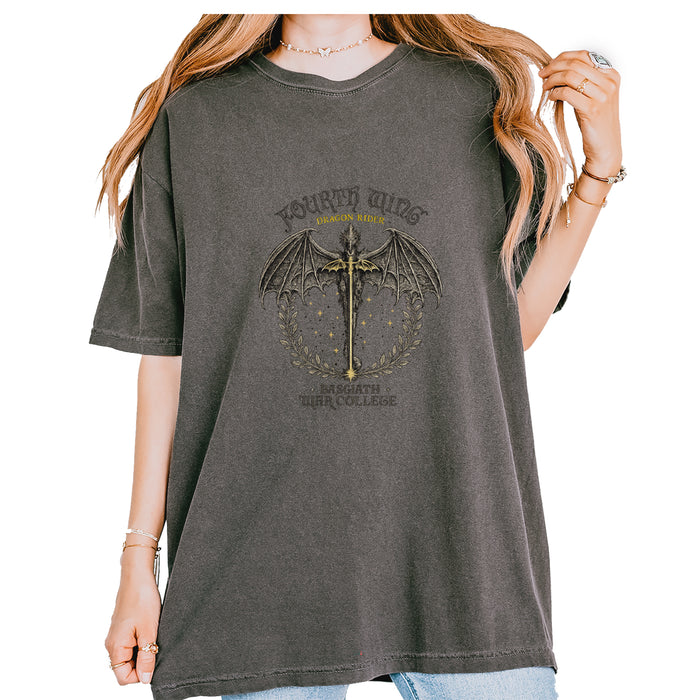 Fourth Wing Dragon Rider Vintage Basgiath War College Vintage Soft Unisex T-shirt