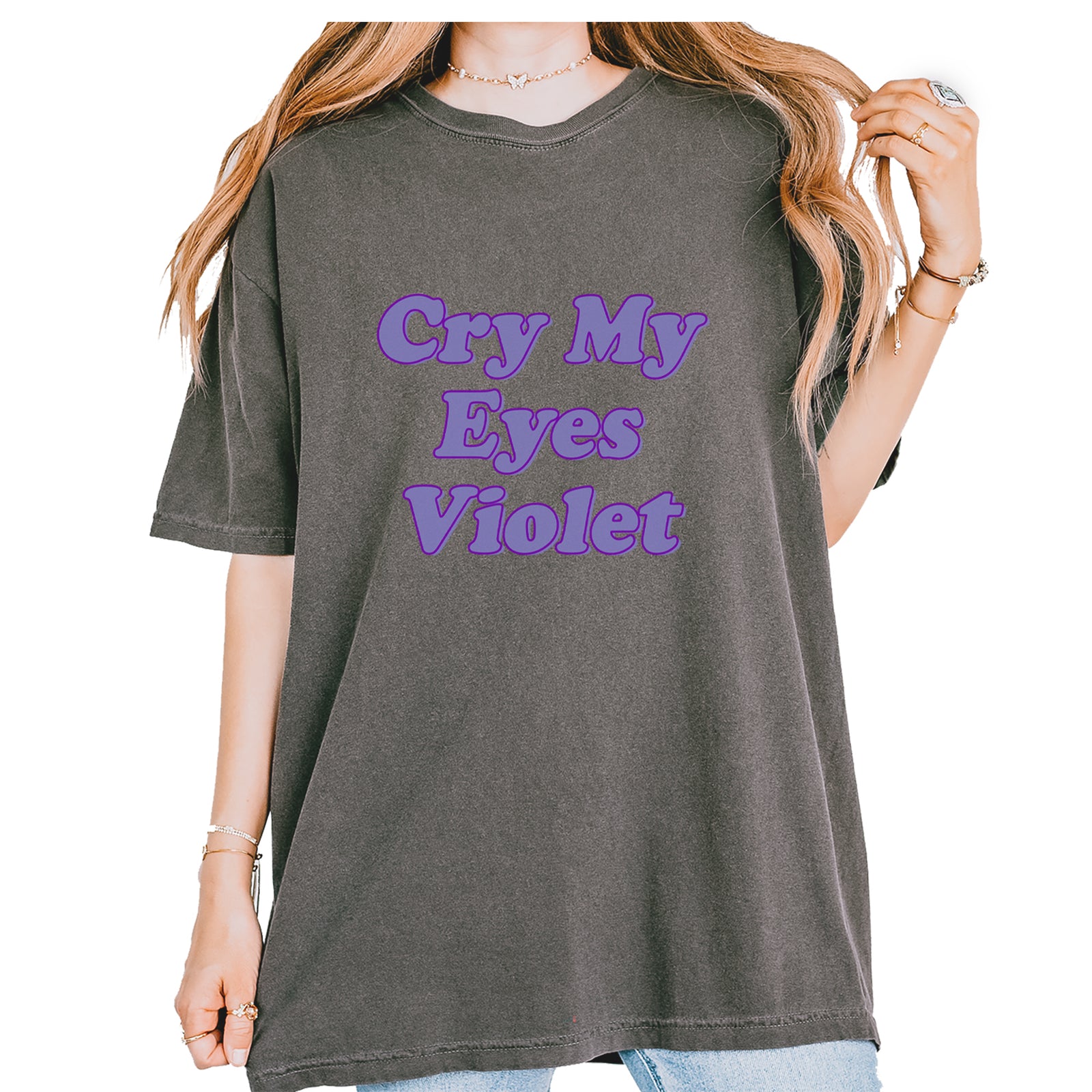 Cry My Eyes Violet Drama Queen Vintage Soft Unisex T-shirt Chalky Mint