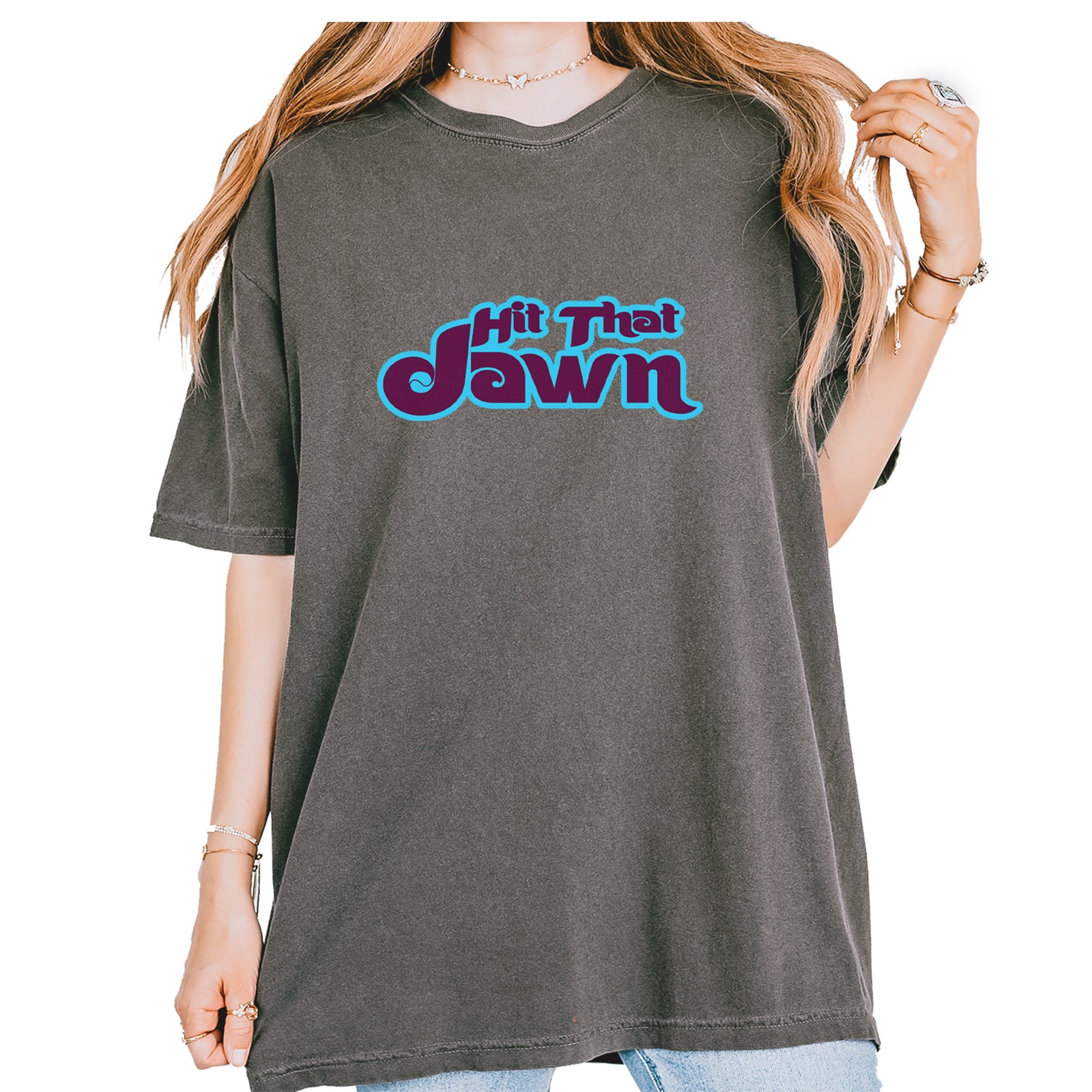 Hit That Jawn Philly Baseball Vintage Soft Unisex T-shirt Khaki