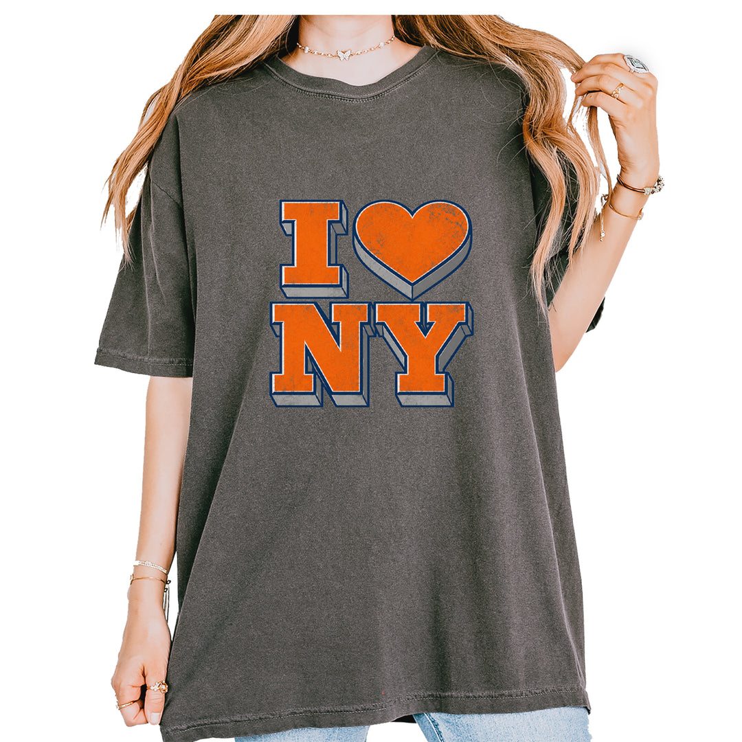 New York City Pride Heart Vintage Soft Unisex T-shirt Pepper
