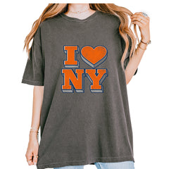 New York City Pride Heart Vintage Soft Unisex T-shirt Pepper