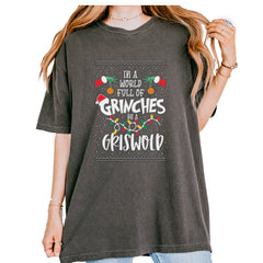 In A World Full Of Grinches, Be A Griswold Vintage Soft Unisex T-shirt Pepper