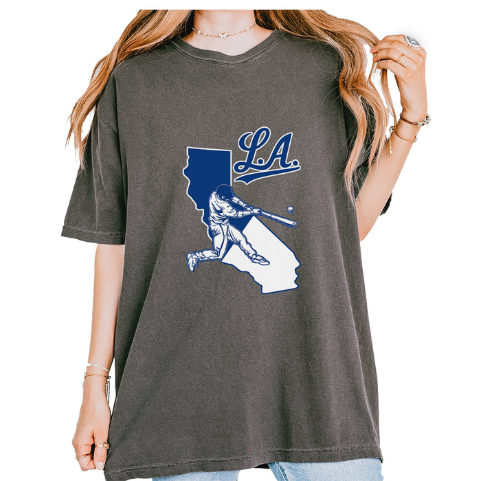 Los Angeles Baseball Batter Up Vintage Soft Unisex T-shirt