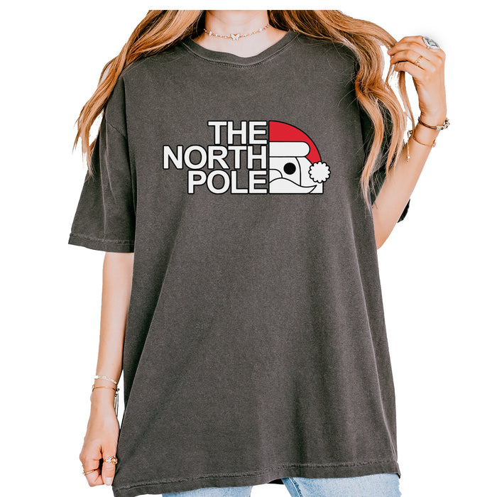 The North Pole Santa Face Vintage Soft Unisex T-shirt