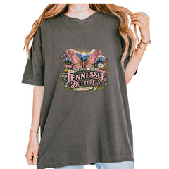 Forever Our Tennessee Butterfly Dolly Vintage Soft Unisex T-shirt Pepper