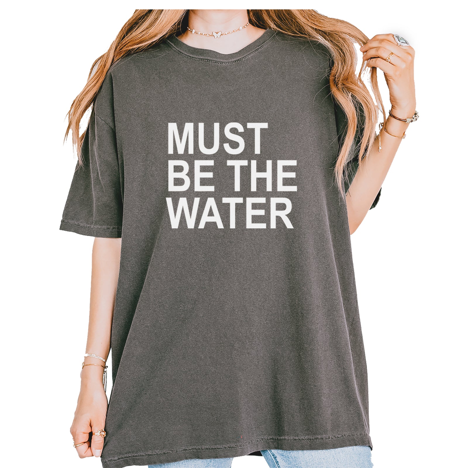 Must Be The Water Funny Racing Meme Vintage Soft Unisex T-shirt Pepper
