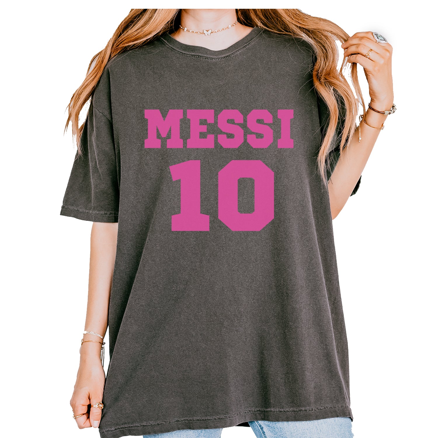 Messi World Soccer Futbol Messiami Vintage Soft Unisex T-shirt Pepper