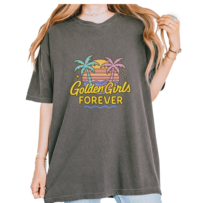 Golden Girls Forever Retro Sunset Vintage Soft Unisex T-shirt