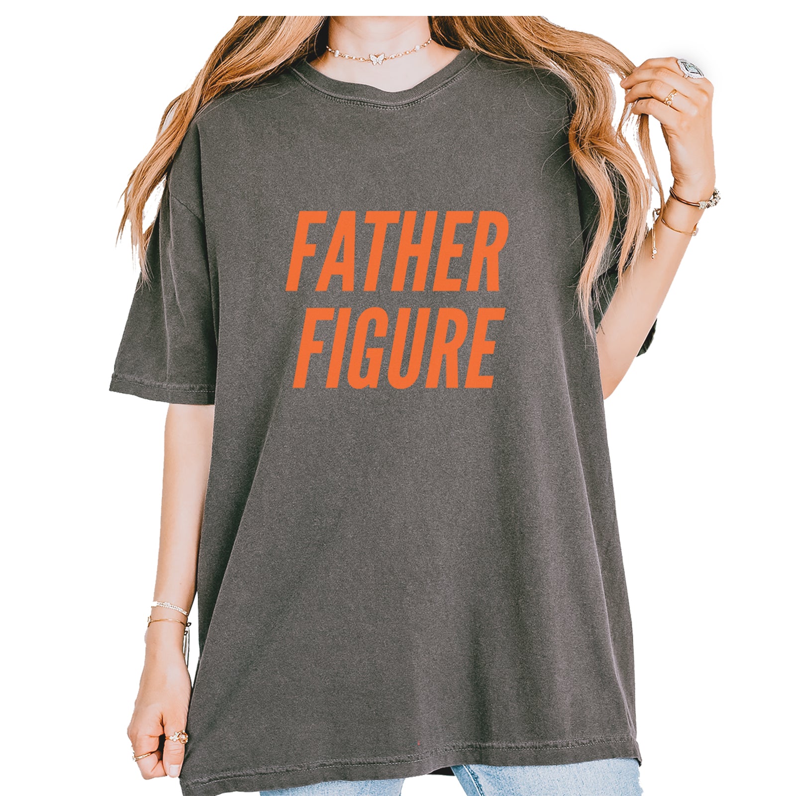 Father Figure Vintage Soft Unisex T-shirt Pepper