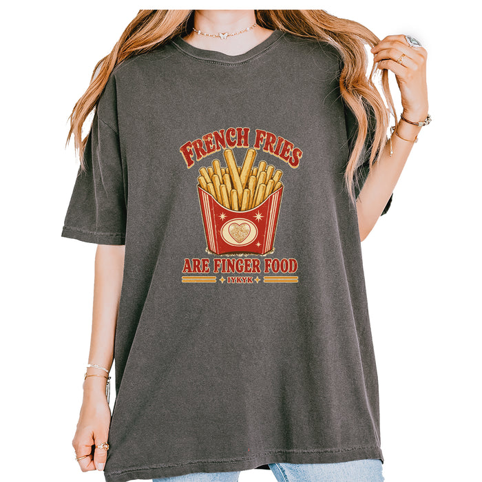 French Fries Are Finger Food IYKYK Vintage Soft Unisex T-shirt