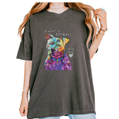 Beware Of Pit Bulls, They Will Steal Your Heart  Vintage Soft Unisex T-shirt Pepper