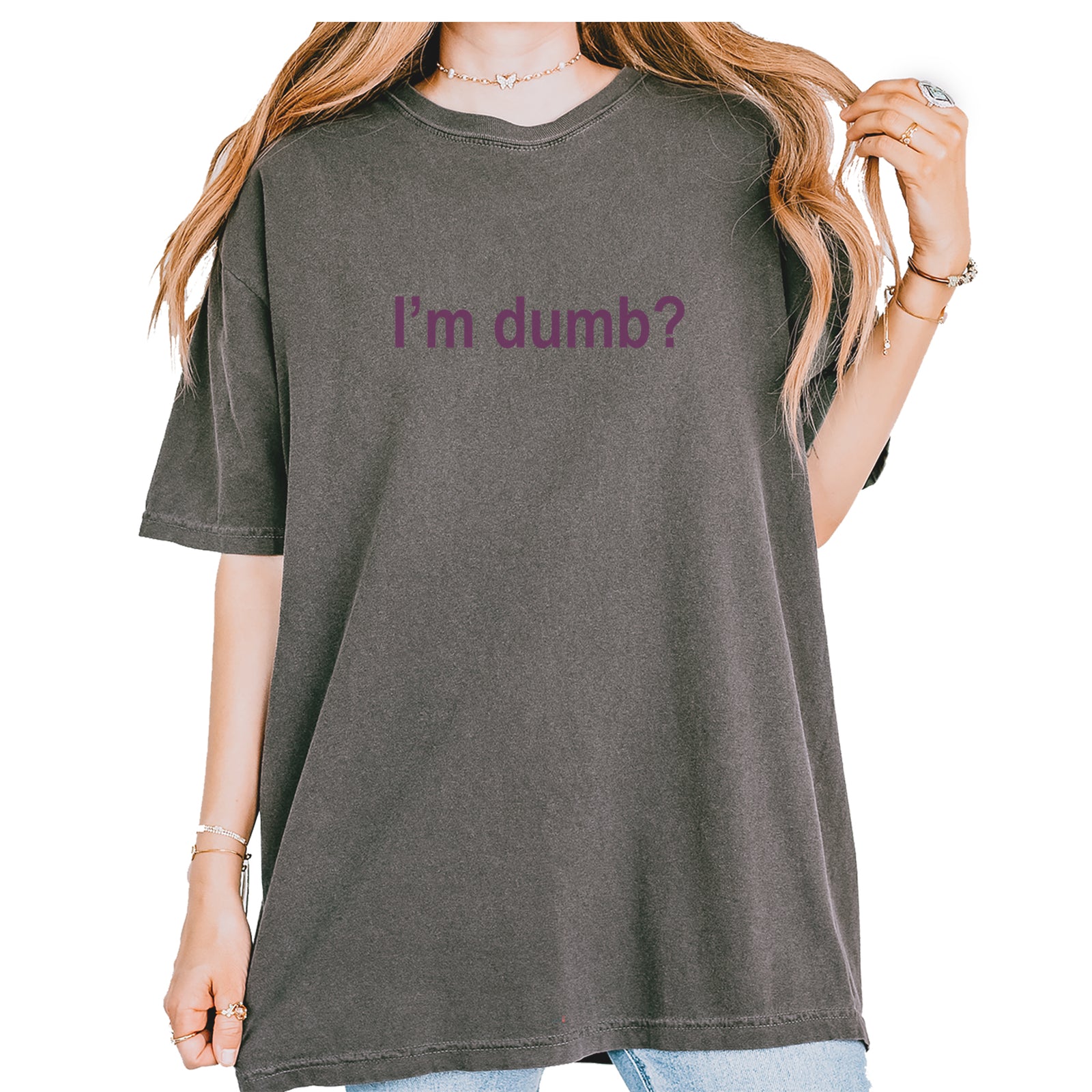I'm Dumb Faithful Vintage Soft Unisex T-shirt Ivory