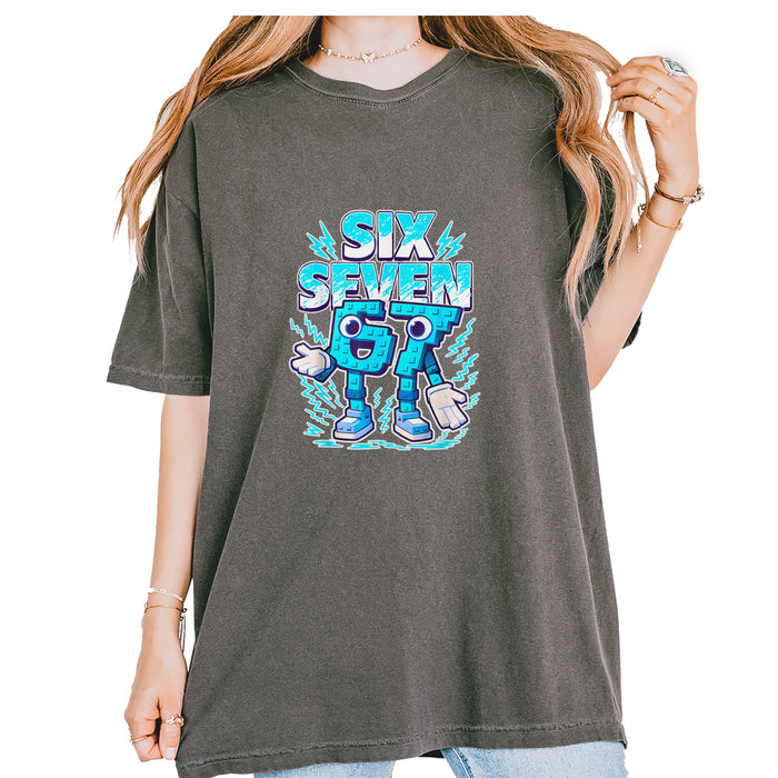 67 Brainrot Meme Slang Vintage Soft Unisex T-shirt