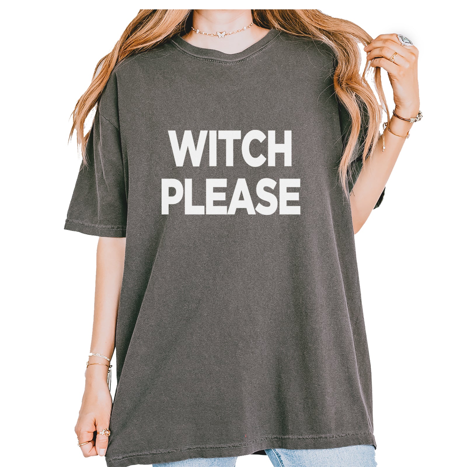 Witch Please  Vintage Soft Unisex T-shirt Pepper